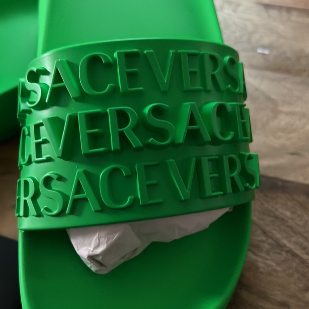 Rubber Pool Slides With Versace Allover Pattern I… - image 3